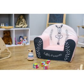 Poltroncina per bambini Ballerina coniglio - bianco-rosa