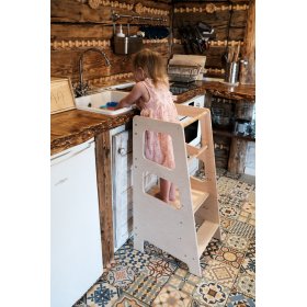 Torre didattica Montessori Hugo MAXI 90 - naturale, Ourbaby