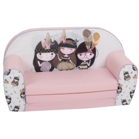 Divano per bambini Piccole indiane - rosa