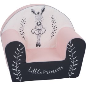 Poltroncina per bambini Ballerina coniglio - bianco-rosa