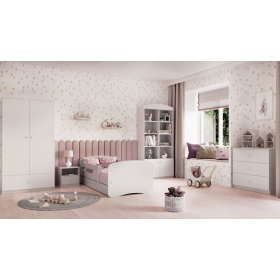 Letto per bambini con barriera Ourbaby - bianco