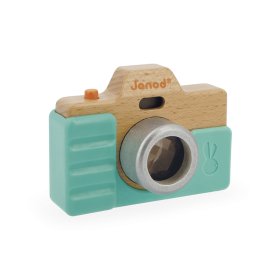 Janod Macchina fotografica per bambini in legno con suono e luce