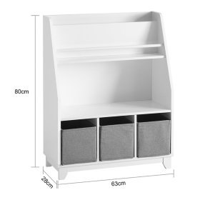 Libreria Montessori Dusty Pink - bianco