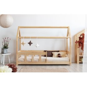 Letto casetta per bambini con barriera Mila Classic