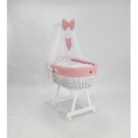 Lettino in vimini con attrezzatura per bebè - Coniglio, Ourbaby