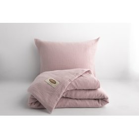 Biancheria da letto in mussola 140x200 cm + 70x90 cm rosa, Matex