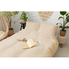 Biancheria da letto in mussola 140x200 cm + 70x90 cm beige, Matex