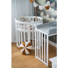 Lettino ovale evolutivo Ruby 7 in 1 - bianco