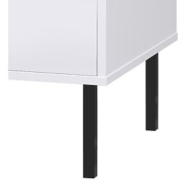 Alta credenza a quattro ante Venus bianca loft