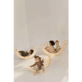 Altalena in legno Montessori S - naturale