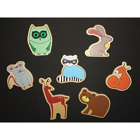 Animali del bosco magneti