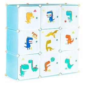 Armadio modulare per bambini con 9 ripiani, MODERNHOME