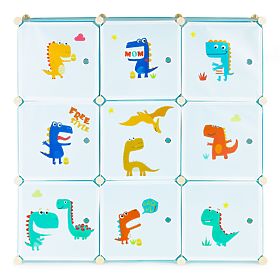 Armadio modulare per bambini con 9 ripiani, MODERNHOME