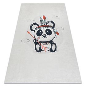 BAMBINO 1129 tappetino lavabile panda per bambini antiscivolo - crema, F.H.Kabis
