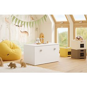 Baule per giocattoli Inga - maniglia grigia