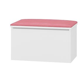 Baule portagiochi in legno LULU - rosa