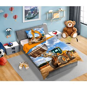 Biancheria da letto per bambini Escavatori