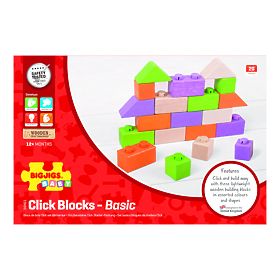 Bigjigs Baby Blocchi di Legno Set di Base, Bigjigs Toys