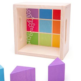 Bigjigs Baby Primo set di blocchi di legno 17 pezzi