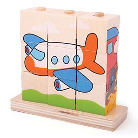 Bigjigs Baby Snap-on blocca mezzi di trasporto