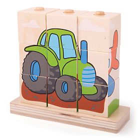 Bigjigs Baby Snap-on blocca mezzi di trasporto
