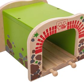 Bigjigs Rail Doppio tunnel ferroviario