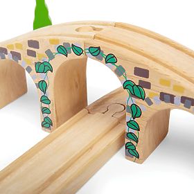 Bigjigs Rail Ponte ferroviario in legno