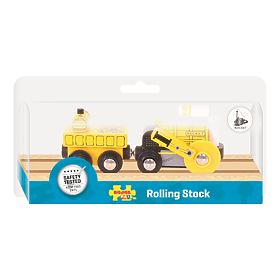 Bigjigs Rail Replica della storica locomotiva Rocket + 2 binari