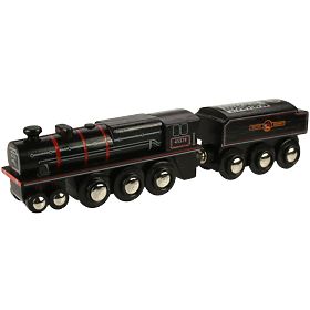 Bigjigs Rail Replica in legno della locomotiva a motore Black 5