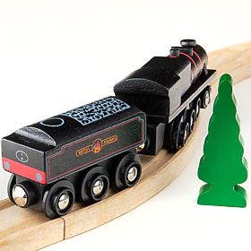 Bigjigs Rail Replica in legno della locomotiva a motore Black 5