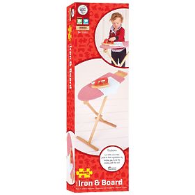Bigjigs Toys Asse da Stiro in Legno con Ferro da Stiro - Imballaggio Danneggiato