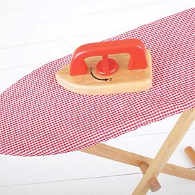 Bigjigs Toys Asse da Stiro in Legno con Ferro da Stiro - Imballaggio Danneggiato