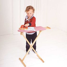 Bigjigs Toys Asse da Stiro in Legno con Ferro da Stiro - Imballaggio Danneggiato, Bigjigs Toys