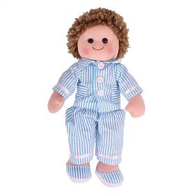 Bigjigs Toys Bambola di Stoffa Arthur 34 cm, Bigjigs Toys