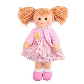 Bigjigs Toys Bambola di Stoffa Ella 34 cm