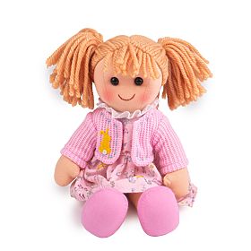Bigjigs Toys Bambola di Stoffa Ella 34 cm