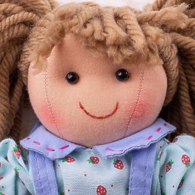 Bigjigs Toys Bambola di Stoffa Grace 28 cm, Bigjigs Toys