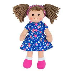 Bigjigs Toys Bambola di Stoffa Hollie 28 cm