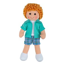 Bigjigs Toys Bambola di Stoffa Jacob 28 cm