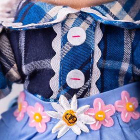 Bigjigs Toys Bambola di Stoffa Katie 34 cm, Bigjigs Toys