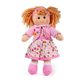 Bigjigs Toys Bambola di Stoffa Kelly 34 cm