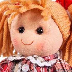 Bigjigs Toys Bambola di Stoffa Mandie 34 cm