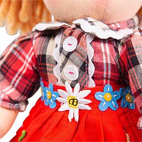 Bigjigs Toys Bambola di Stoffa Mandie 34 cm