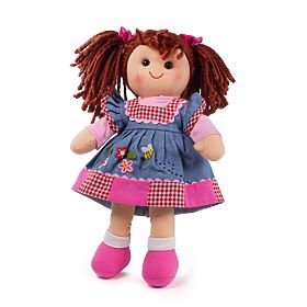 Bigjigs Toys Bambola di stoffa Melody 34 cm, Bigjigs Toys