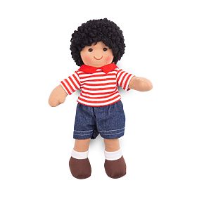 Bigjigs Toys Bambola di Stoffa Otis 28 cm