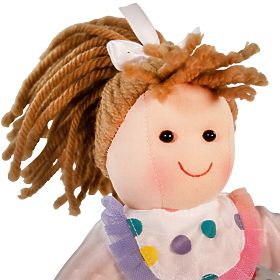 Bigjigs Toys Bambola di Stoffa Phoebe 25 cm