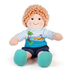 Bigjigs Toys Bambola di Stoffa Robin 30 cm