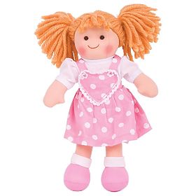 Bigjigs Toys Bambola di Stoffa Ruby 28 cm