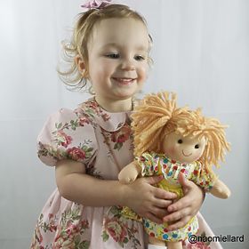 Bigjigs Toys Bambola in stoffa Daisy 28 cm, Bigjigs Toys