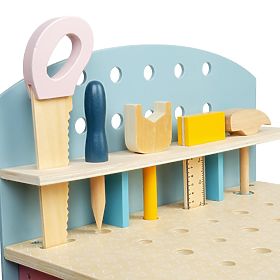 Bigjigs Toys Banco da lavoro per bambini con attrezzi, Bigjigs Toys